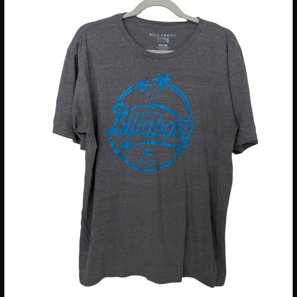 BILLABONG Men’s Gray Logo Tee